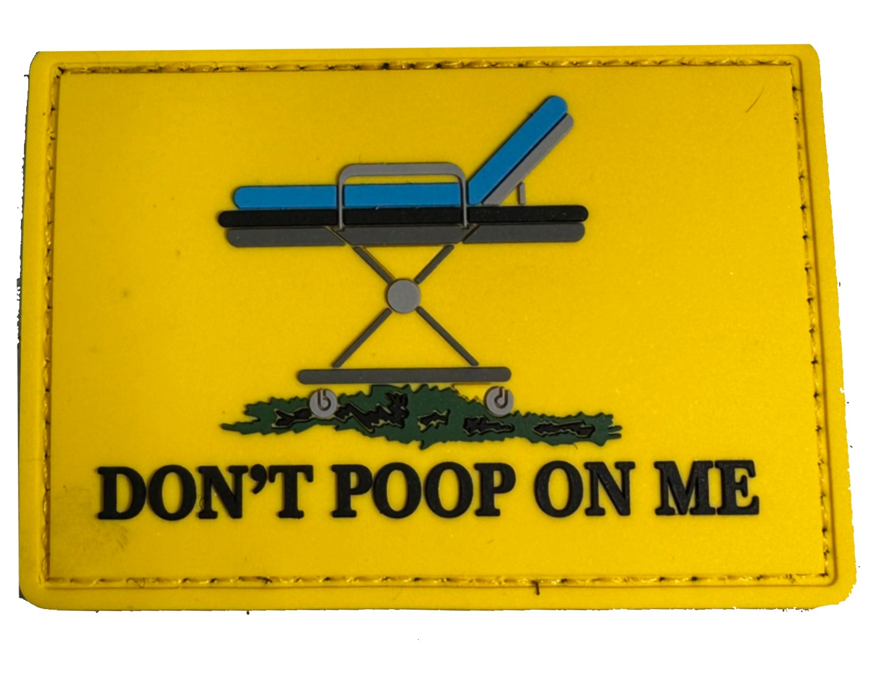 Funny Don't Poop On Me Emoji Emoticon Hook and Loop Morale Patch FREE USA  SHIPPING SHIPS FROM USA PAT-557